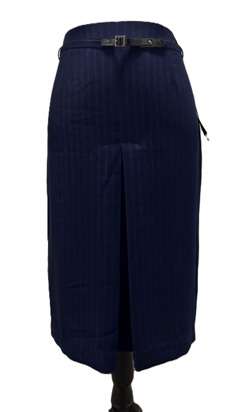 Title: NWT Sag Harbor Pin Stripe Formal Skirt in Dark Navy Style: S33590 Size 10